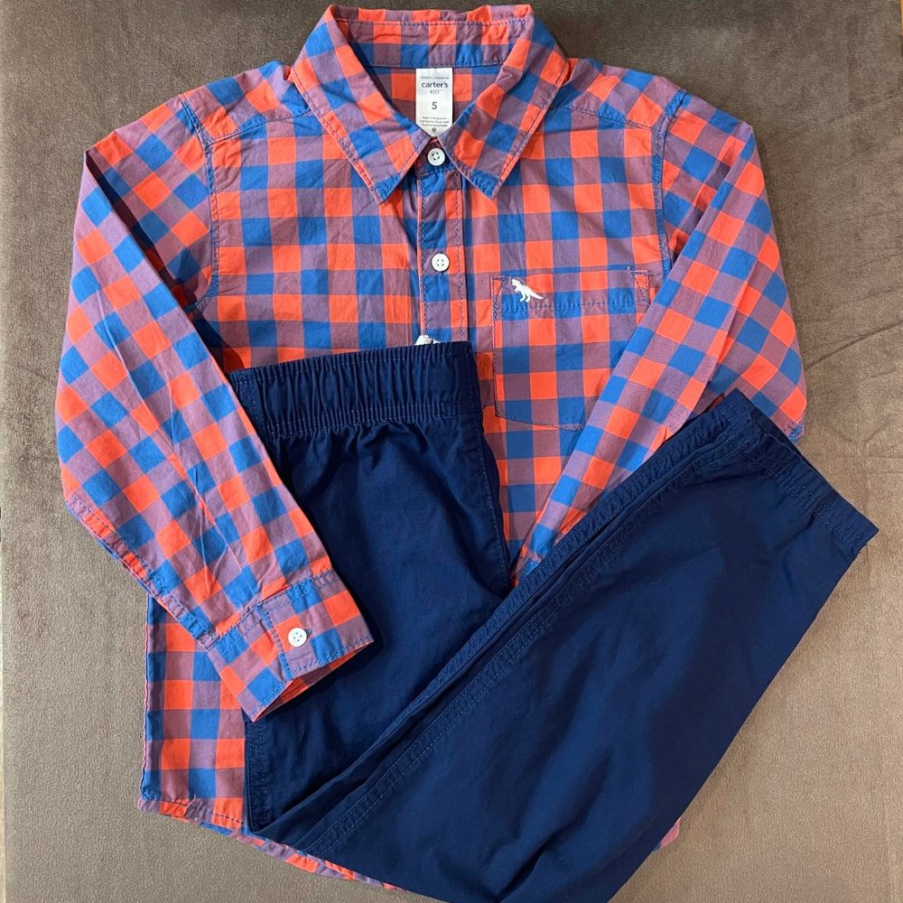 Carter's Cotton Outfit Boys Size 5 (SKU: 49B)